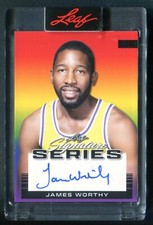 2023 Leaf Signature Series Autograph 1/1 #BA-JW4 James Worthy Lakers G00 4720