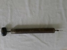 Vintage piłka sportowa pompa powietrza 15" stal utlenianie