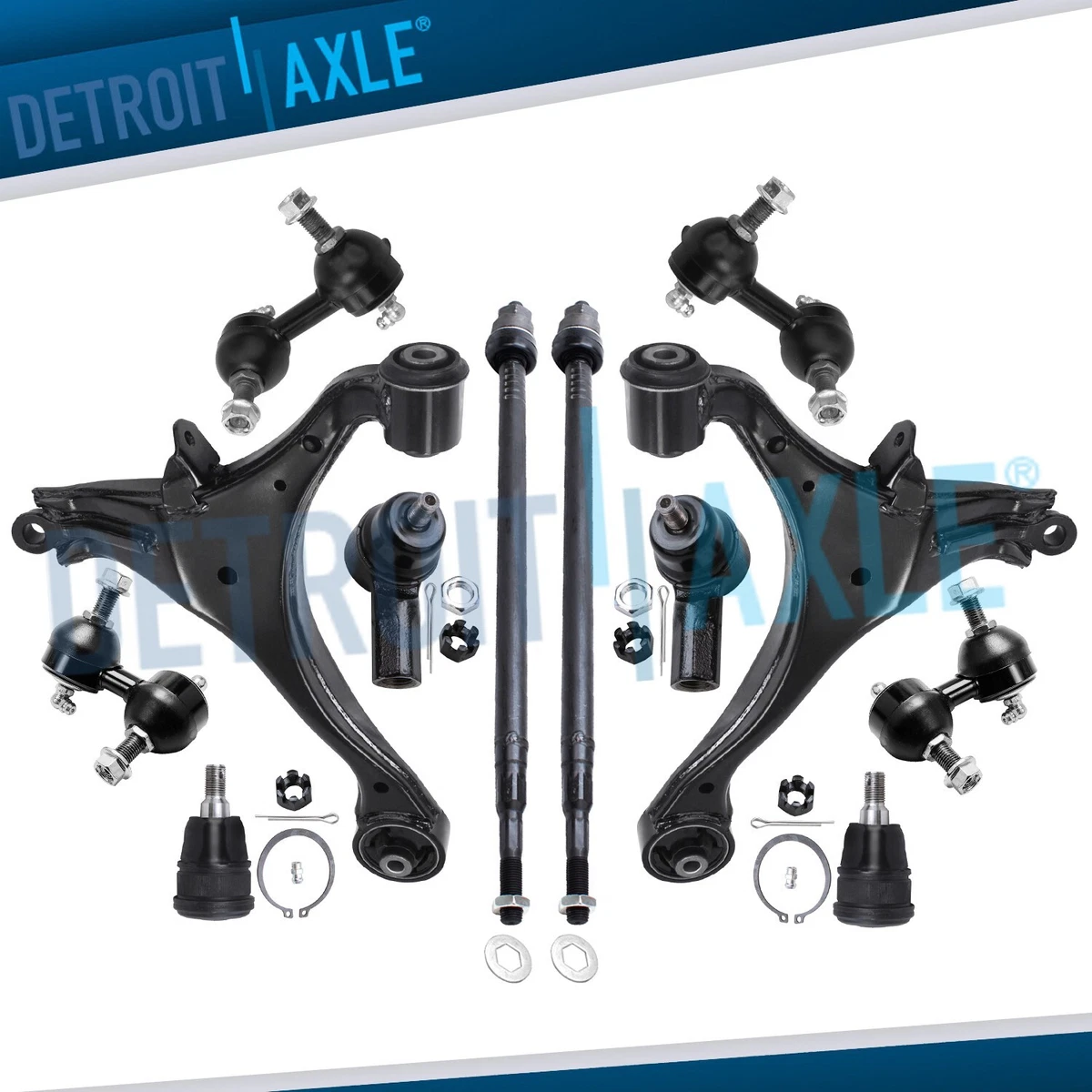 12pc Front Lower Control Arms Suspension Kit for 2001 2002 2003