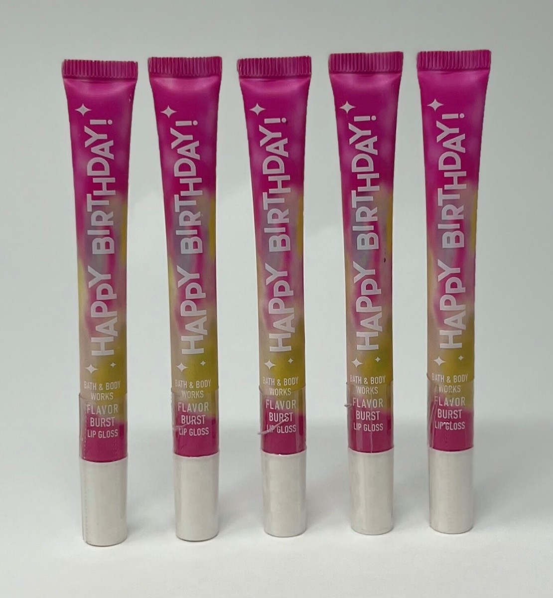 5 NEW BATH & BODY WORKS HAPPY BIRTHDAY VANILLA FLAVOR BURST