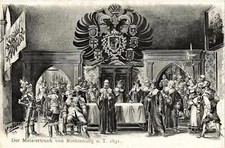 Old postcard postcard Rothenburg - Der Meistertrunk GERMANY (944244)