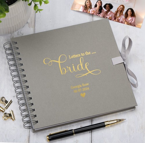 Personalised Letters To The Bride Multiple Colours Scrapbook or Photo Album Gift - Picture 7 of 11