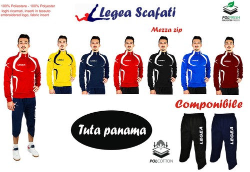 Pinocchietto Legea M287 LFW224 Grigio Unisex in Misto Cotone