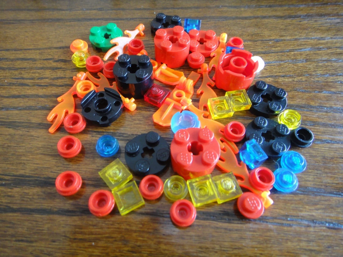 LEGO random assortment of STUDS UNIQUE PARTS FLAMES SKIS bricks