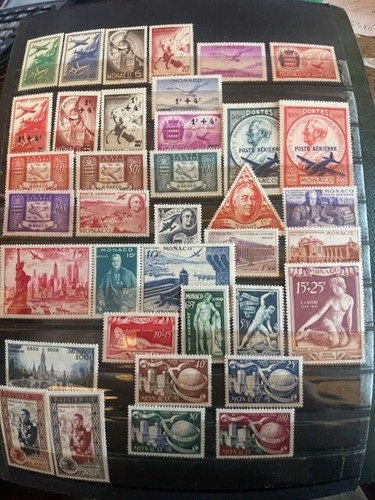 Monaco 1941/58 Lot 37 postfrische Marken * Luftpost zwischen Nr. 2 und Nr. 69 Quote 140e