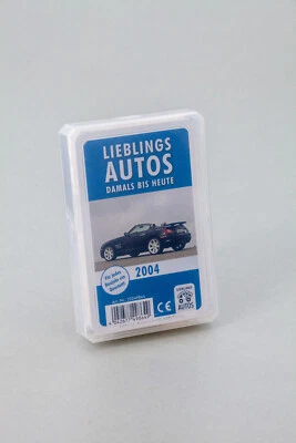 LIEBLINGS AUTOS Auto Quartett 2004 Baujahr Geburtsjahr 22. Geburtstag Geschenk Spielkarten Neu