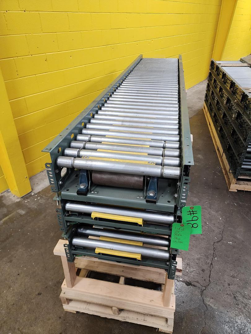 Hytrol ABEZ Zero Pressure Accumulation Roller Conveyor 24" x 70' (98