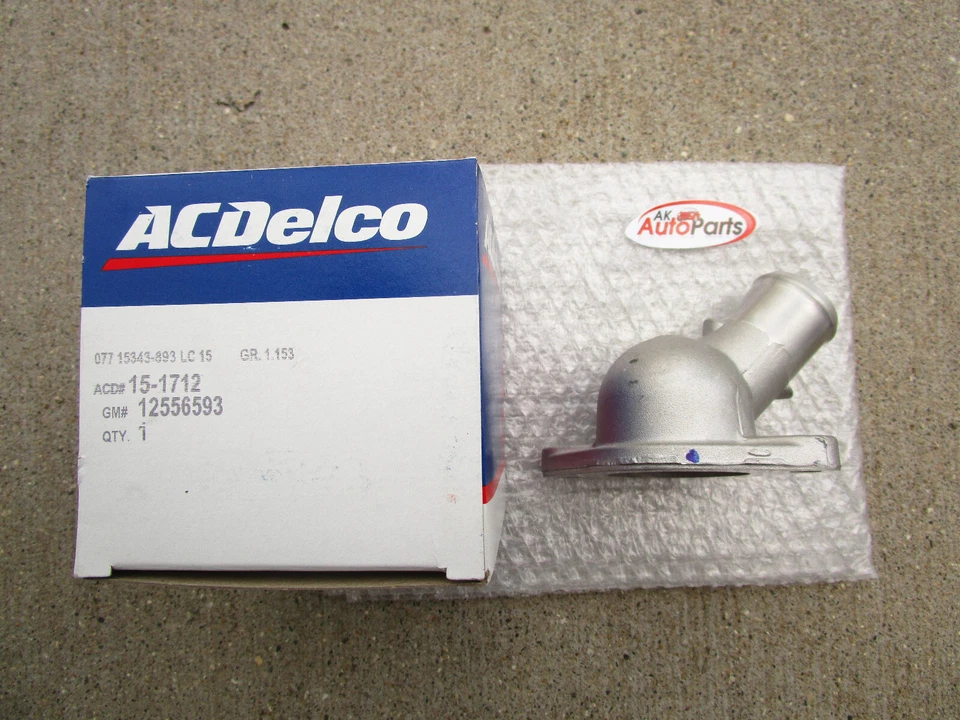 96-98 CHEVY GMC C1500 4.3L MOTOR REFRIGERANTE TERMOSTATO SALIDA DE AGUA FABRICANTE DE EQUIPOS ORIGINALES NUEVO Foto 3 de 4