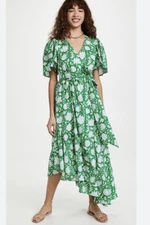 MILLE HELENA GREEN DRESS SIZE XS NEW WITH TAGS Shopbop Vacation Resort Floral