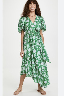 MILLE HELENA GREEN DRESS SIZE XS NEW WITH TAGS Shopbop Vacation Resort Floral