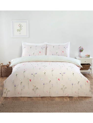 Niamh Double Complete Bedding Duvet Cover Set - with Matching Fitted Sheet
