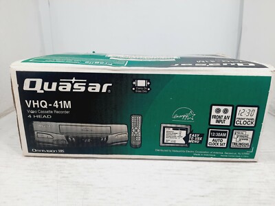 Quasar Vhq-41m 4-head Omnivision VCR VHS Video Cassette Player