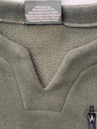 HUNTING & FISHING Men's Micro Tee 2X Anti-Pill Fleece Unique V-Split Zip Pocket - Picture 6 of 10