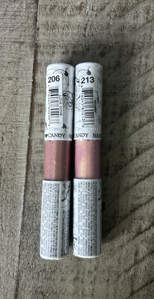 Hard Candy Mouthing Off Sheer Lip Shine Lot Of 2 Gossip, And Love Dove pink Love - Image 2 of 2