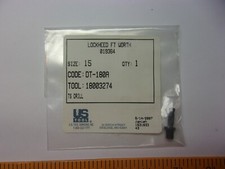 1- 1/4-28 Threaded Drill Bit Size 15, Aircraft Tools .1800 Drill Bit