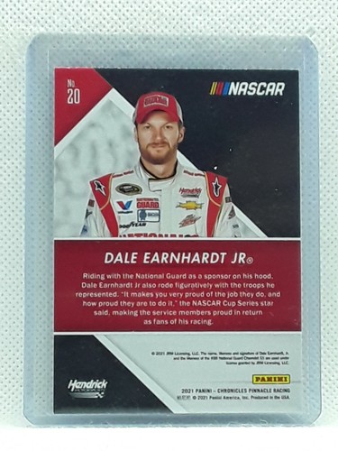 Dale Earnhardt Jr. 2021 Panini Chronicles Pinnacle - NASCAR Auto Racing - #20 - Picture 2 of 2