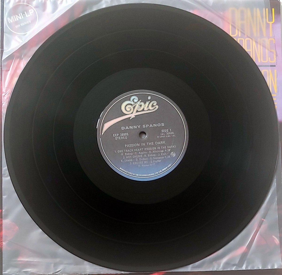 DANNY SPANOS – PASSION IN THE DARK MINI LP 33 RPM VINYL EX