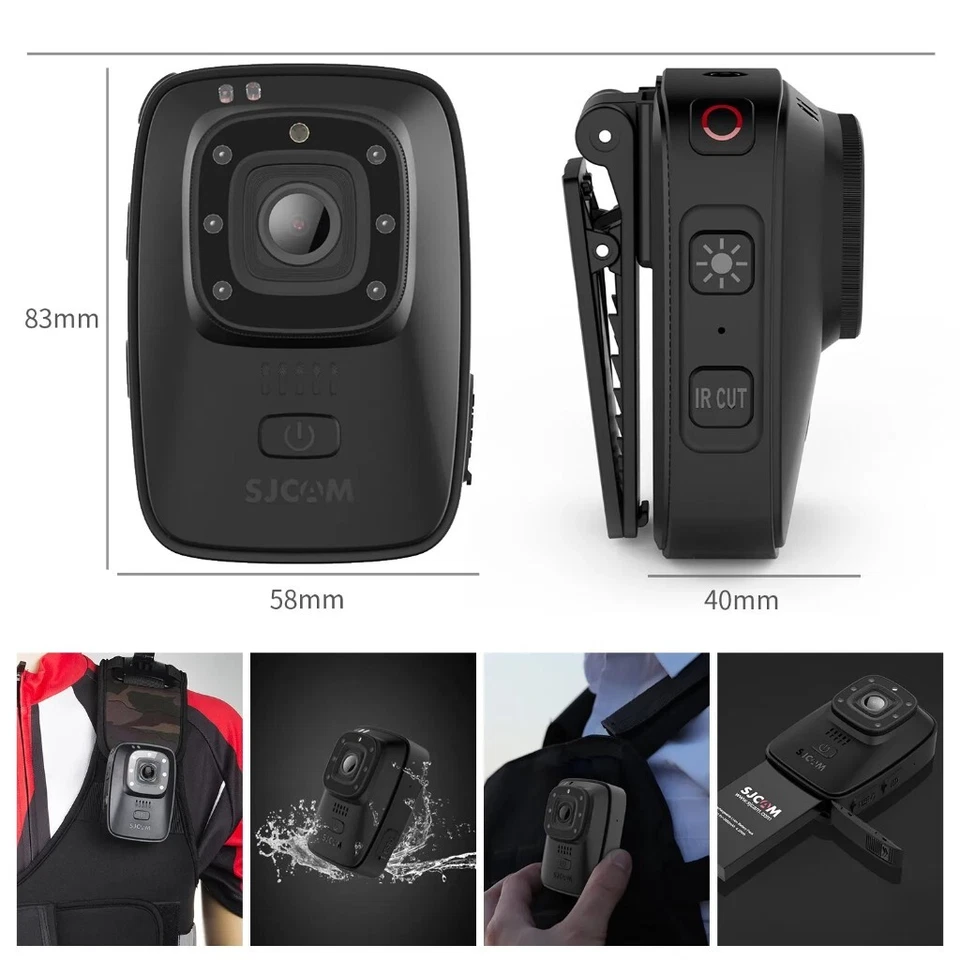 Body Mounted Camera Body Worn Cam 10H Recording WiFi GPS and 2 inch LCD Screen - Image 2 of 4