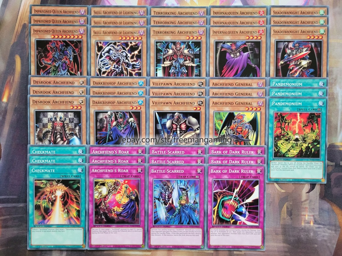 Yugioh Chess Archfiend Deck 42 Card Anime GX Titan Terrorking Pandemonium  Budget