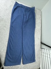 Vintage 1970s LEVI'S Womens Wide Straight Leg Jeans 34x32 White Tab