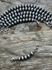 Sterling silver Bead 6 mm extenders