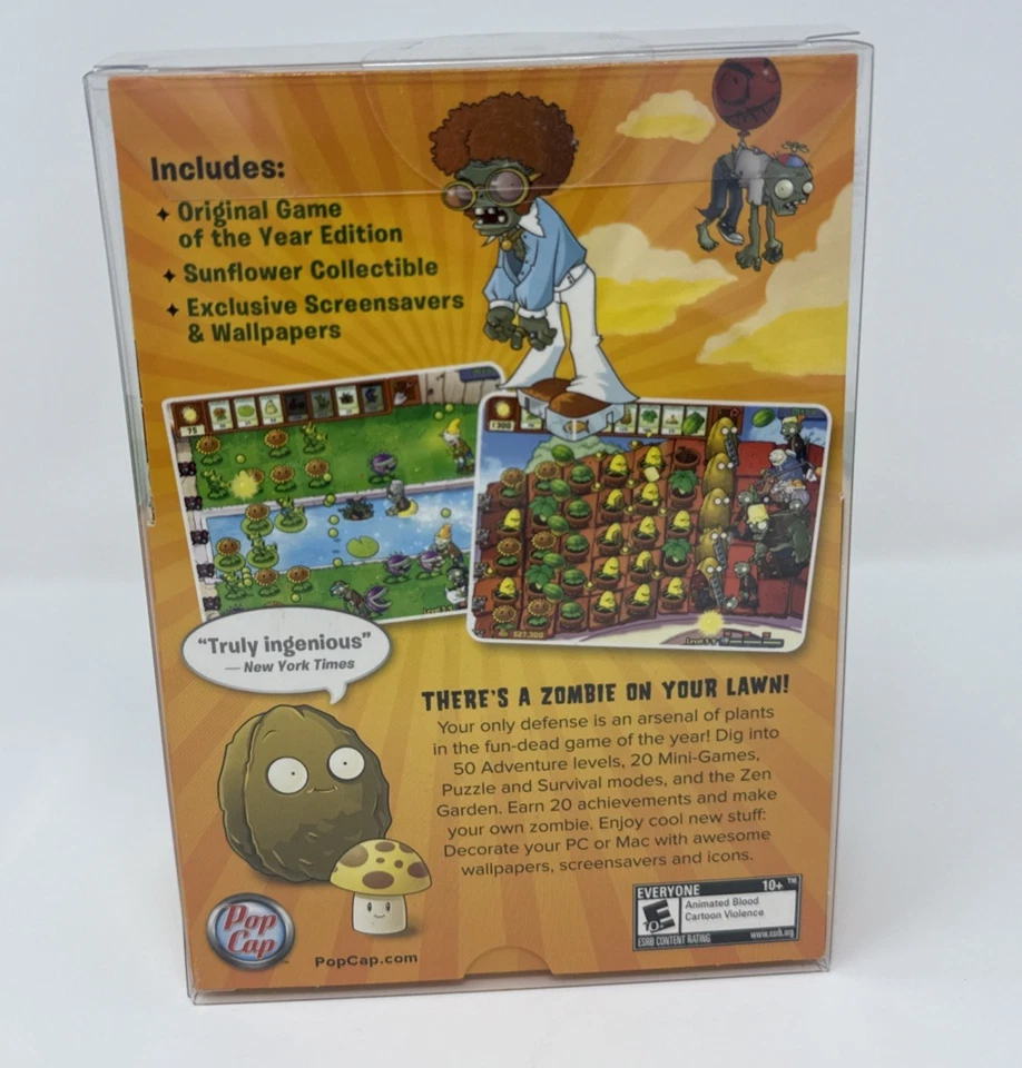 Plants vs Zombies Limited Sunflower Edition PC Game + Toy Figure NEW Sealed - Image 4 of 4