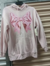 No Boundaries Oversized Screen Hoodie NWT Women's Size XS Pink