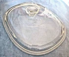 Vintage Pyrex Clear Glass Lid 8.5" x 11" (20  DC 1.5  C  A) Oval Casserole
