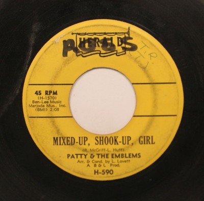 Patty & The Emblems - Soul / Funk 45 - Mixed-Up, Shook-Up, Girl / Ordinary Guy