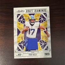 2024 Panini Absolute Football Puka Nacua Draft Diamonds Jersey #DDJ-PNA Rams NFL