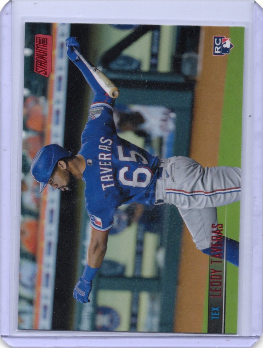2021 Topps Stadium Club - Leody Taveras #290 Red Foil (RC) Texas Rangers