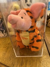 Disney Tigger Beanbag Plush Toy Winnie the Pooh  Friends in Display Case