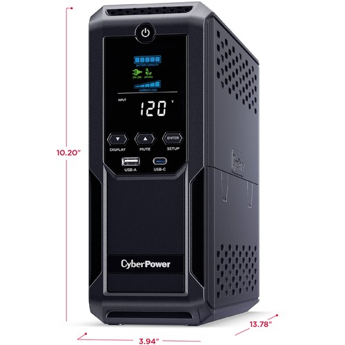 CyberPower CP1500AVRLCD3-R 1500VA/900W Mini Tower UPS - Certified Refurbished - Afbeelding 5 van 6