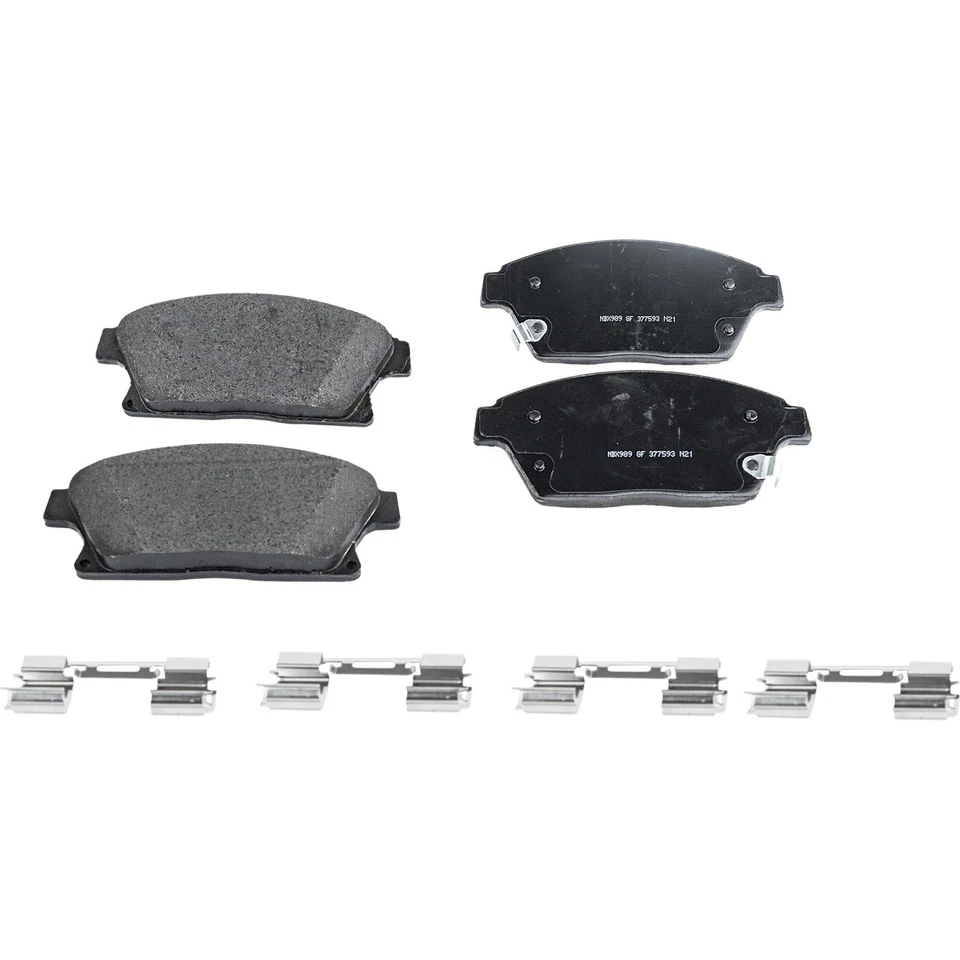 Kit de pastillas de freno de disco y semimetálicas/cerámicas para Buick Verano 12-2017 delanteras traseras Foto 2 de 4