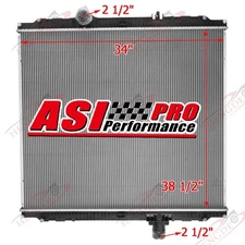 2 Row Radiator For 2008-13 2012 Peterbilt 367 579 587 388 387Kenworth W900 T700