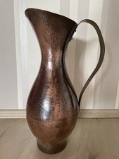 Kupferkanne Eugen Zint Handarbeit 47 cm 1960er Jahre Vintage