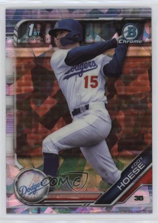 2019 Bowman Chrome Draft Sapphire Edition Kody Hoese #BDC-187 03ou