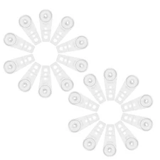  20 Pcs Curtain Track Slider Roller Rail Pulleys Runners Hook Glider