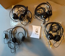 4 Logitech ClearChat Comfort USB Headphones-See Description
