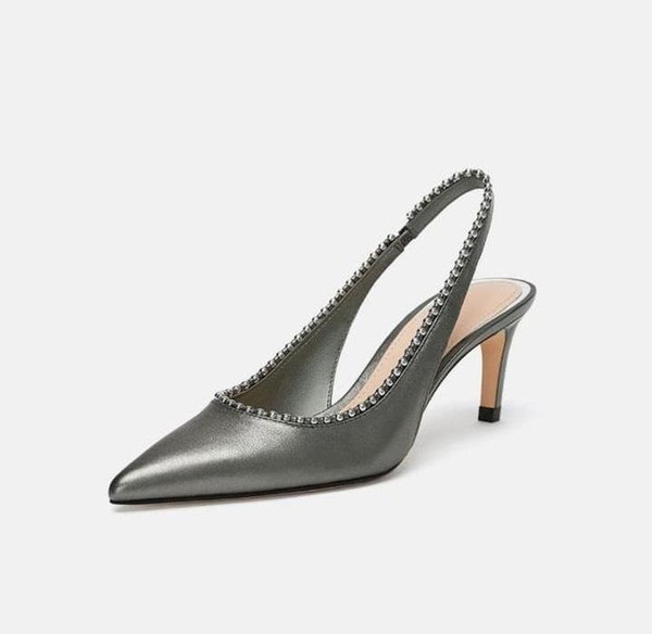 Women Ballin Heels Silver 37