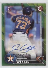 2016 Bowman Retail Prospect Auto Green 13/99 Joe Sclafani #PA-JS Auto 2d7