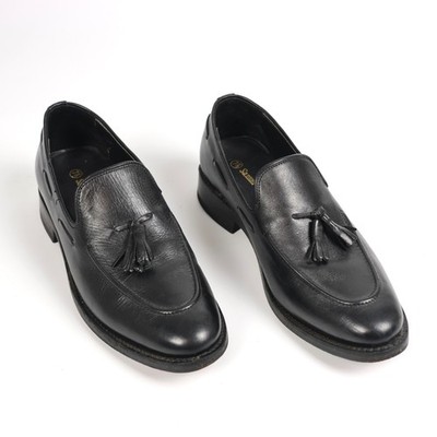 Navy Blue Suit Suit Casual Tassel Loafers Samuel Windsor Black