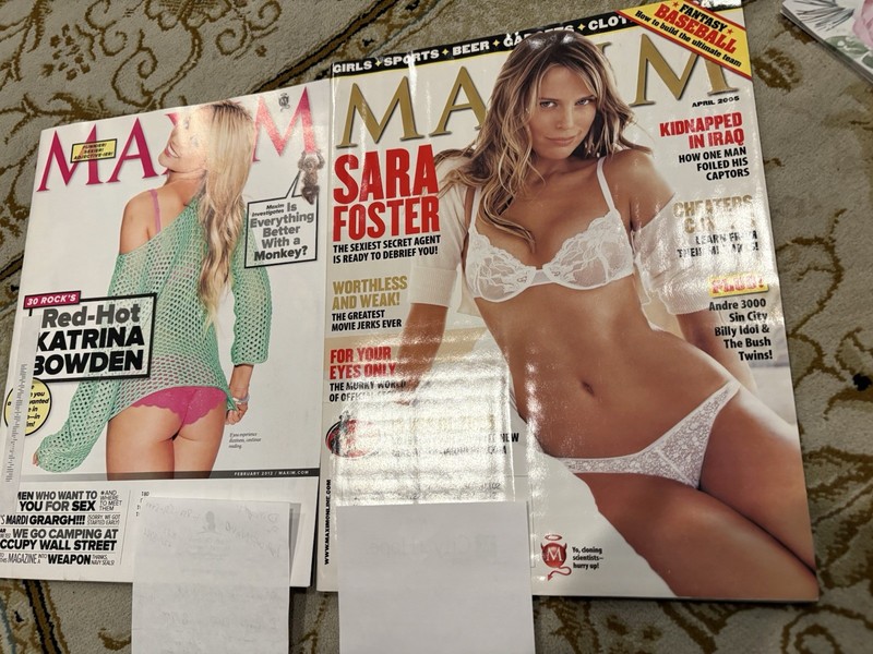 Four Maxim Magazines 2005 2012 2013 Editions