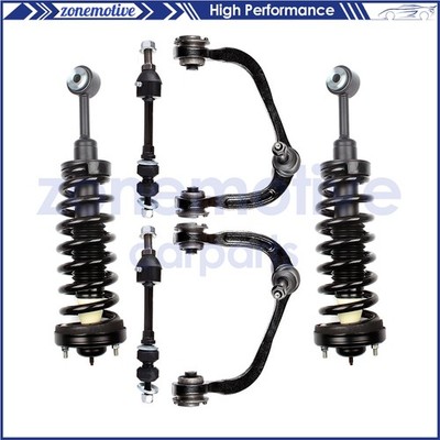For Ford F-150 Mark LT 6pc Front Struts Control Arm Sway Bar Links - 4WD ONLY