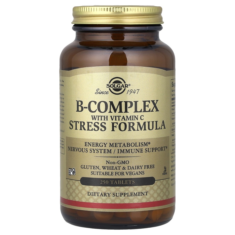 B-Complex with Vitamin C Stress Formula, 250 Tablets