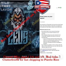 Zeus Wild Berry Gummies Male supplement 3 bags- 6 gummies