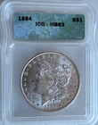 1884 Morgan Silver Dollar ICG MS63 - Solid Grade -White Satin Beauty -Very Nice!