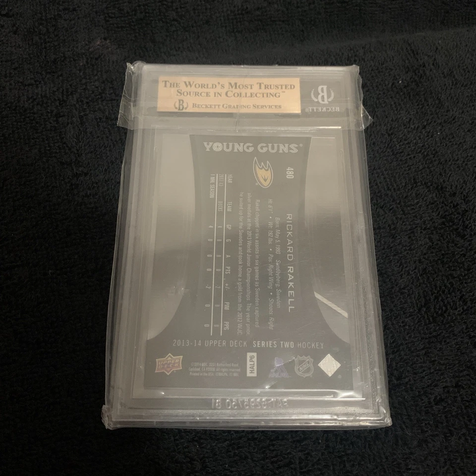 13-14 Rickard Rakell Acetate Young Guns BGS 9.5 - Image 2 of 2