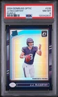2024 PANINI DONRUSS OPTIC PURPLE #235 JJ MCCARTHY ROOKIE RC 15/60 PSA 8