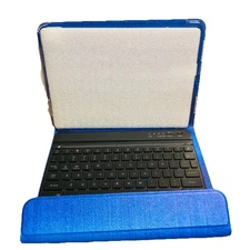 Bluetooth Tablet Keyboard Case – Cobalt Blue – Backlit Keys, Multi-Device, New